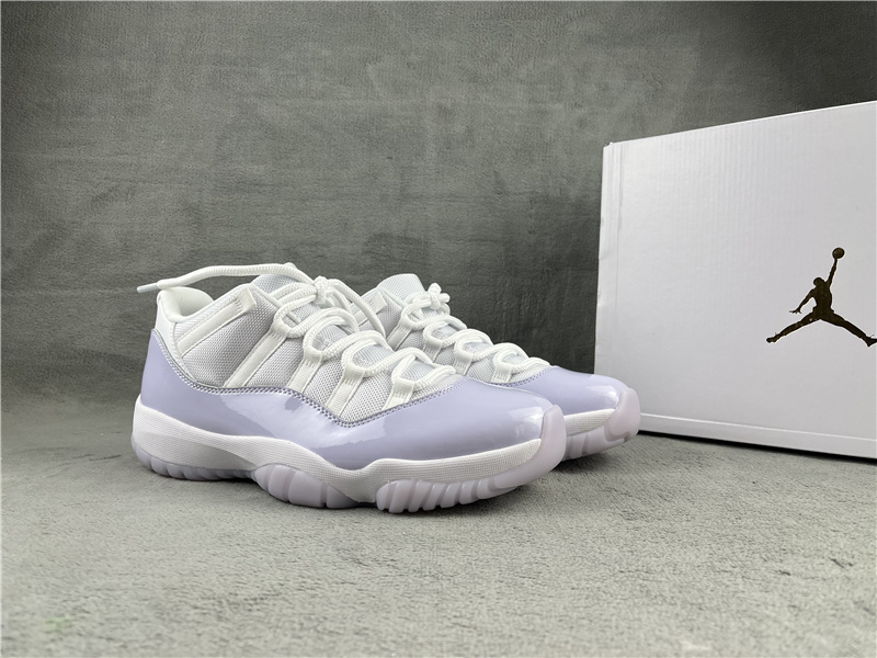 2022 Air Jordan 11 Low White Purple Shoes